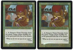 Thran Foundry x2 2x 1999 Urza's Destiny FOIL Colorless Unc Artifact MTG NM AZ1 - Image 1