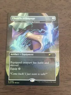 Chancla relampago - Lightning Greaves Rainbow Foil 2062 Secret Lair Drop MTG - Image 1