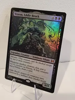 FOIL Venom, Eddie Brock - Marvel's Spider-Man: Eternal-Legal (SPE) MTG NM/M - Image 1