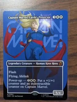 Captain Marvel, Earth's Protector (Borderless Regular) 354 - Marvel - MTG - Image 1