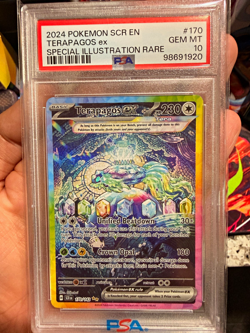 Pokemon TCG Terapagos ex 170/142 Stellar Crown SIR Holo ENG PSA 10 - Image 1