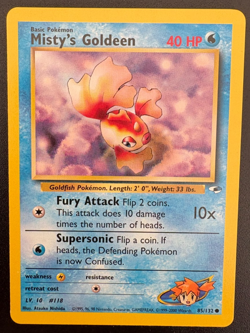 Pokemon TCG Misty's Goldeen Gym Heroes 85/132 Regular LP - Image 1