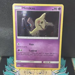 2017 Pokemon Mimikyu SM99 Holo Sun & Moon Black Star Promo- NM - Image 1