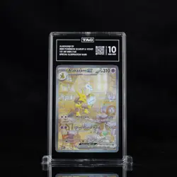 2023 Pokemon Scarlet & Violet 151 Set 201/165 Alakazam EX SIR TAG 10 (967) - Image 1