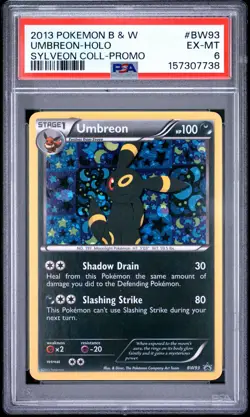 Pokemon Umbreon Holo Promo BW93 Sylveon Collection PSA 6 - Image 1