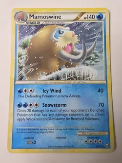 Pokemon Mamoswine Triumphant Holo Rare 5/102 NM+ - Image 1