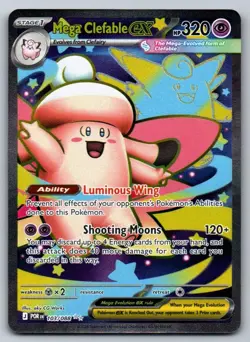 Mega Clefable ex 103/088 Pokemon Holo NM Perfect Order - Image 1