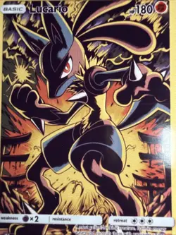 Lucario FAN ART Holo - Non Tcg - Image 2