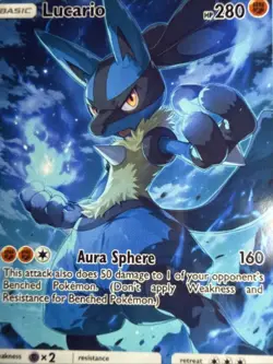 Lucario FAN ART Holo - Non Tcg - Image 2