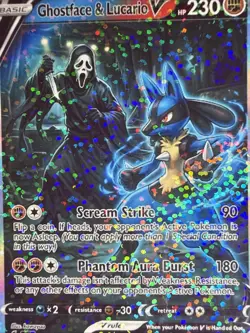 Ghostface Lucario FAN ART Holo - Non Tcg - Image 2