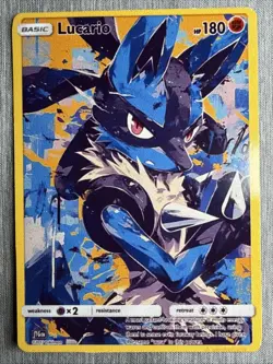 Lucario FAN ART Holo - Non Tcg - Image 1