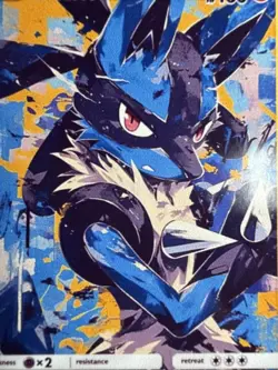 Lucario FAN ART Holo - Non Tcg - Image 2