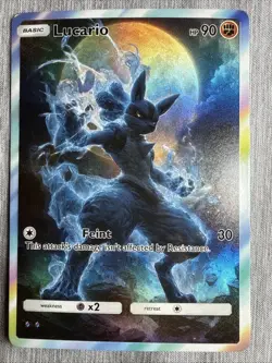 Lucario FAN ART Holo - Non Tcg - Image 1
