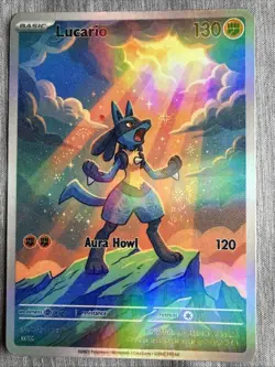 Lucario FAN ART Holo - Non Tcg - Image 1
