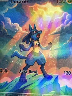 Lucario FAN ART Holo - Non Tcg - Image 2