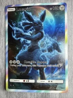 Lucario FAN ART Holo - Non Tcg - Image 1