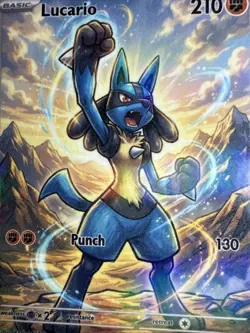Lucario FAN ART Holo - Non Tcg - Image 2