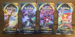 4X Pokemon TCG: Darkness Ablaze Sleeved Booster Packs. SEALED NEW - Image 1