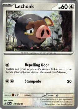 Lechonk (Holo) 154/198 Holo Promo Deck Exclusives Pokemon Near Mint - Image 1