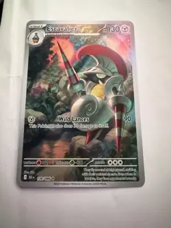 Pokemon TCG Escavalier Illustration Rare Black Bolt 138/086 - Image 1