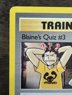 Blaine’s Quiz #3 112/132 Gym Challenge Unlimited - NM- to LP+ Pokemon WOTC 2000 - Image 2