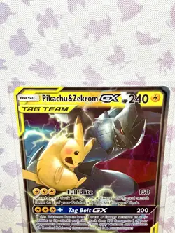 Pikachu & Zekrom GX 33/181 - Pokemon Team Up Holo Ultra Rare Eng - NM/M - Image 3