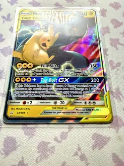 Pikachu & Zekrom GX 33/181 - Pokemon Team Up Holo Ultra Rare Eng - NM/M - Image 4