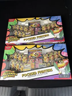 IN HAND Pokemon Pokemon TCG Ascended Heroes Focused Fighters Box(2)Bundle - Image 1