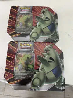 Lot Of 2 Pokemon TCG (2) Tyranitar Tins Sealed - Image 1