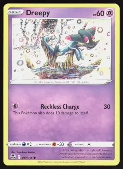 Dreepy 087/195 Silver Tempest Near Mint Tomokazu Komiya Pokemon TCG - Image 1