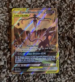 The Pokemon Company Espeon & Deoxys GX TAG TEAM Holo Promo SM240 2019 260HP - Image 1