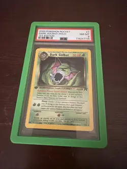 2000 Pokemon Rocket Dark Golbat Holo First Edition PSA 8 - w/ GUARD - Image 1