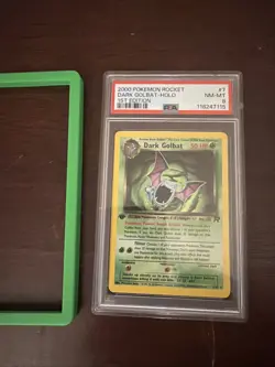 2000 Pokemon Rocket Dark Golbat Holo First Edition PSA 8 - w/ GUARD - Image 3