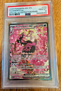 Pokemon Fezandipiti EX Ascended Heroes 288 Special Illustration Rare PSA 10 - Image 1