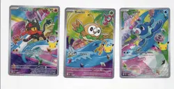 Pokemon First Partner Illustration Collection Series 1 Alolan Starters Promos NM - Image 1