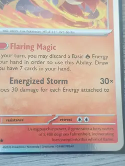 Delphox - 013/086 - Rare Holo - Chaos Rising Pokemon Holo Near Mint - Image 4