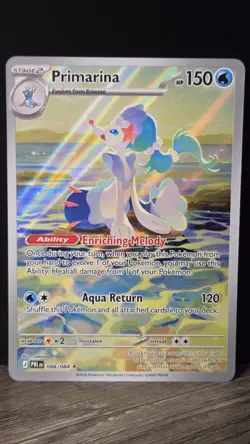 Primarina 088/084 Pitch Black Holo Illustration Rare Pokemon English NM/M - Image 1