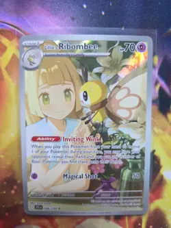 LILLIE'S RIBOMBEE 164/159 Illustration Rare Journey Together Pokemon Holo NM - Image 1