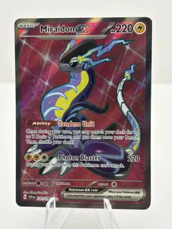 Miraidon ex 227/198 Ultra Rare Scarlet & Violet Pokemon Holo - Image 1