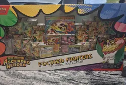 New Pokemon Ascended Heroes Focused Fighters Premium Collection Sealed IN HAND - Image 1