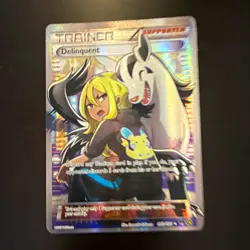 Pokemon TCG Delinquent Trainer Promo Full Art Holo 098B/122 English - Image 1