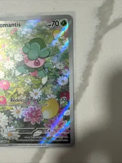 Fomantis 085/084 Pokemon TCG Pitch Black Illustration Rare English - NM - Image 3