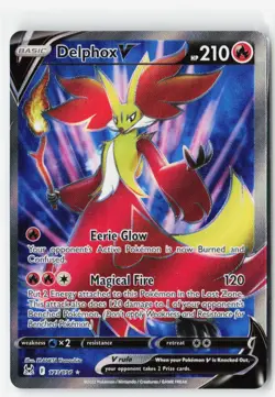 Delphox V (Full Art) Ultra Rare - SWSH11 173/196 EN NM Holofoil - Image 1