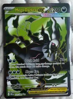 Mega Darkrai ex 101/084 Me05: Pitch Black Holo Pokemon TCG - Image 1