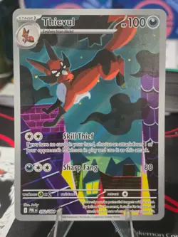 Pokemon TCG: Thievul (Illustration Rare) - 92/84 - ME: Pitch Black - NM - Image 3