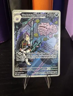 Pokemon TCG Team Rockets Weezing 199/182 SV10: Destined Rivals IR Near Mint - Image 1