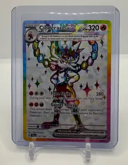 Cinderace ex 157/142 Sv07: Pokemon Scarlet & Violet Stellar Crown Holo - Image 1