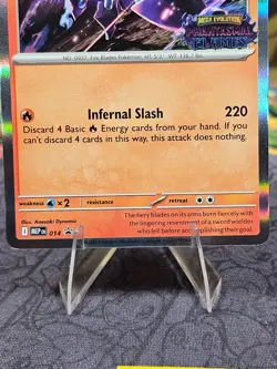 Pokemon TCG Ceruledge (Prerelease) MEG 014 - Phantasmal Flames Stamped Holo NM - Image 2