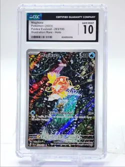 MAGIKARP 2023 POKEMON PALDEA EVOLVED ILLUSTRATION RARE HOLO GEM CGC 10 Q3987 - Image 1