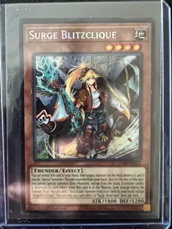 Surge Blitzclique #EN011 Secret Rare NM Yu-Gi-Oh! Chaos Origins - Image 1